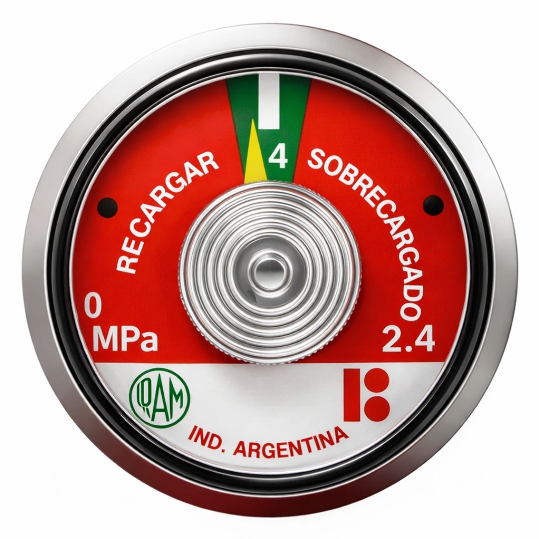 Manometro 1.4 Mpa Para Matafuegos De 1 - 2,5 - 5 - 10 Kg X500