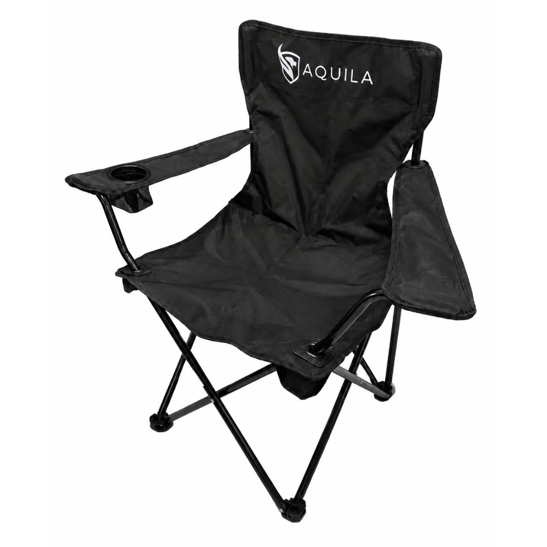 Silla Plegable Camping Aquila Con Posavaso Y Estuche